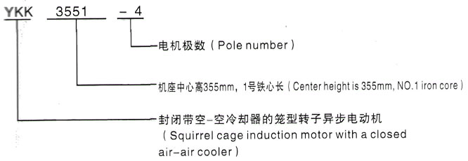 YKK系列(H355-1000)高压YR6302-6三相异步电机西安泰富西玛电机型号说明